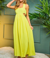 Yellow Cutout Dress