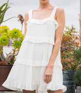 Cream Mini Dress