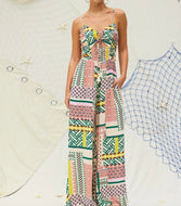 Printed Wide Leg Jumpsuit