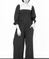 On and off shoulder Black Jumpsuit