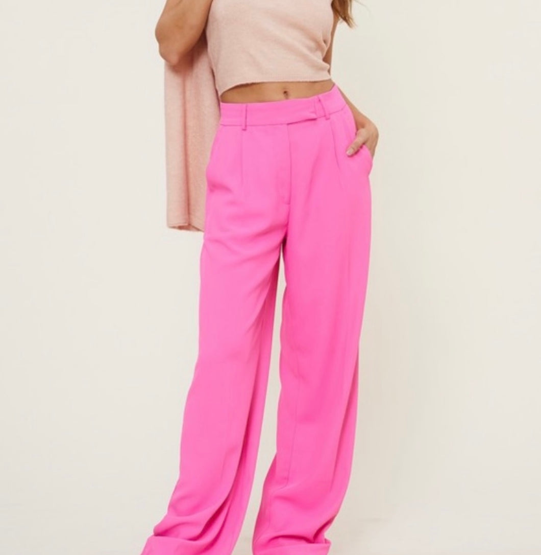 Hot Pink Trouser Pants